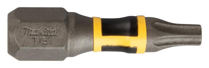 Makita T15,T20,T25 - 25mm,50mm Impact Premier Torsion Bit High Torque Screwdriver Bit