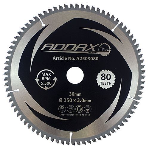 TIMCO TCT -5 Degree Sawblade 250 x 30 x 80T Pack 1