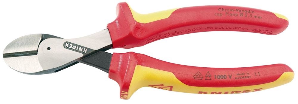 Draper X-CUT VDE SIDE CUTTERS 54087 VDE Fully Insulated 'X CUT' High Leverage Diagonal Side Cutters