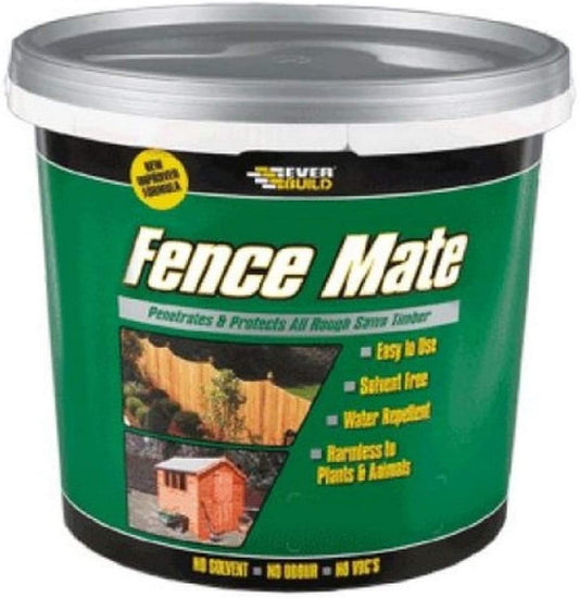EVERBUILD 5LTR ALL COLOURS SHED & FENCE MATE Stain Paint