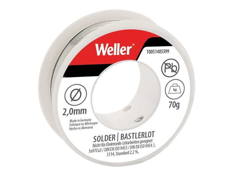 WEL Electronic Lead-Free Solder Sn97Cu3, 2mm 70g