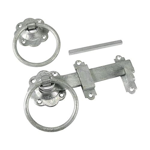 TIMCO Ring Gate Latch - Plain HDG 6" Pack 1
