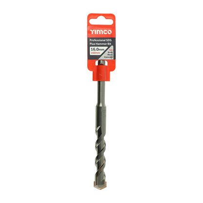 TIMCO Pro SDS Plus Hammer Bits (PGM) 16.0 x 160 Pack 1