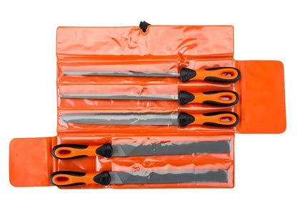 Bahco 1-478-10-1-2 250mm (10in) Engineering Mixed Cut File Set, 5 Piece