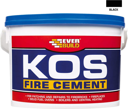 Everbuild KOS Fire Cement Black High Temp upto 1250 Degrees Temperature