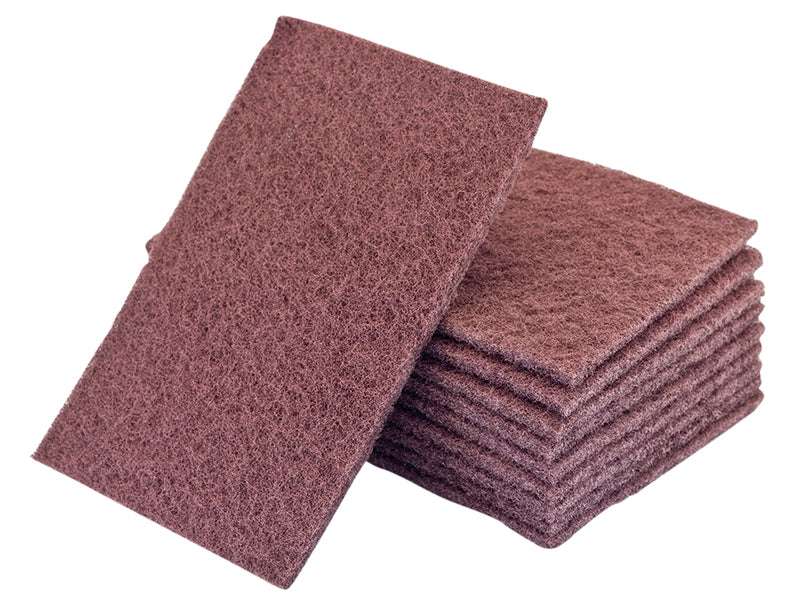 FlexipadsWorldClass 34005 Hand Pads Maroon Very Fine 230 x 150mm (Pack 10)