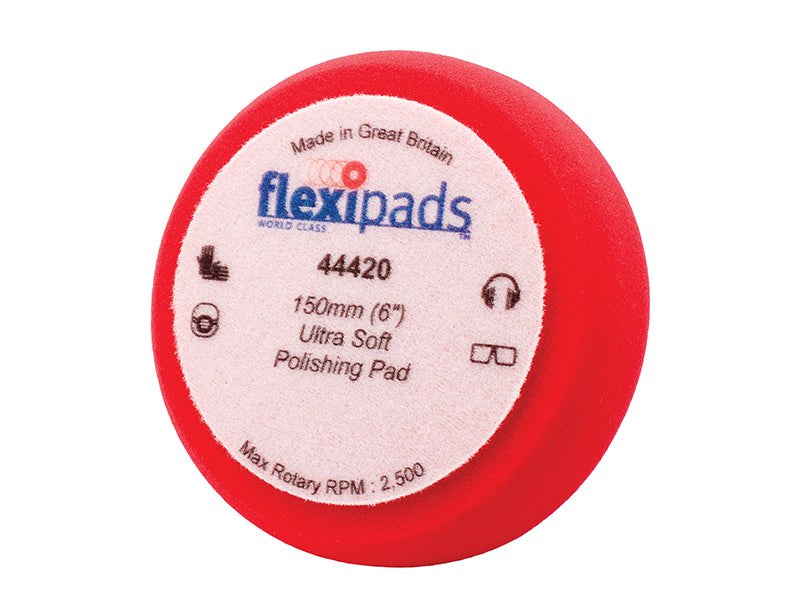 FlexipadsWorldClass 44420 Red Polishing Foam 150 x 50mm GRIP�