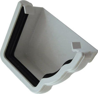 NIAGARA OGEE EXTERNAL STOPEND - RIGHT HAND WHITE