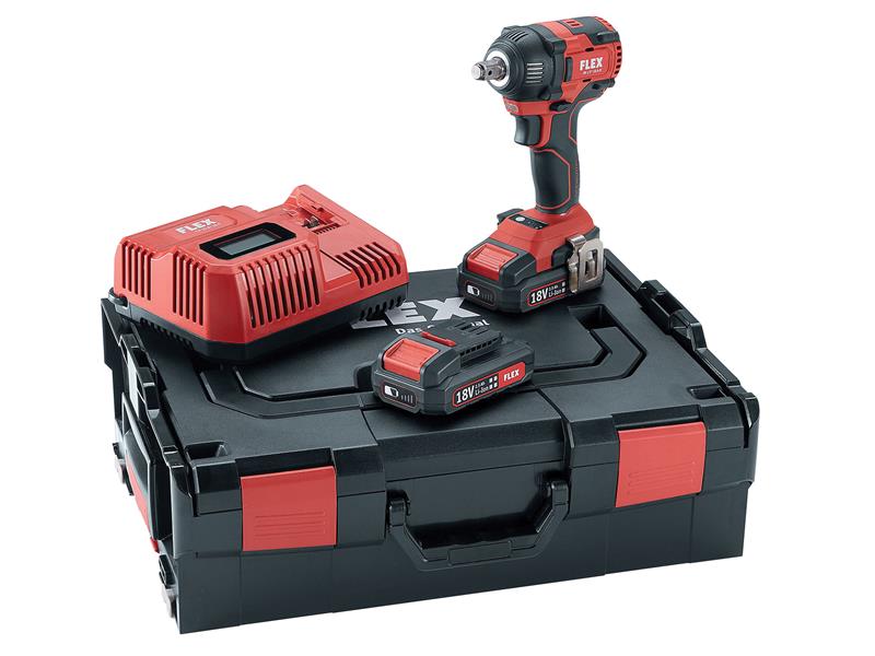 FlexPowerTools  IW 1/2 18.0-EC/2.5 Brushless Impact Wrench 18V 2 x 2.5Ah Li-ion