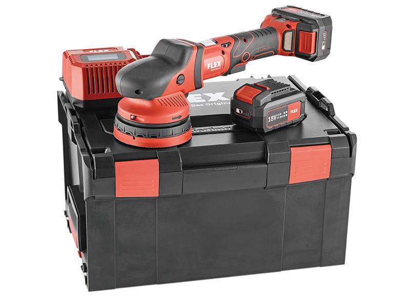 FlexPowerTools 465070 XCE 8125 18.0-EC Random Orbital Polisher 18V 2 x 5.0Ah Li-ion