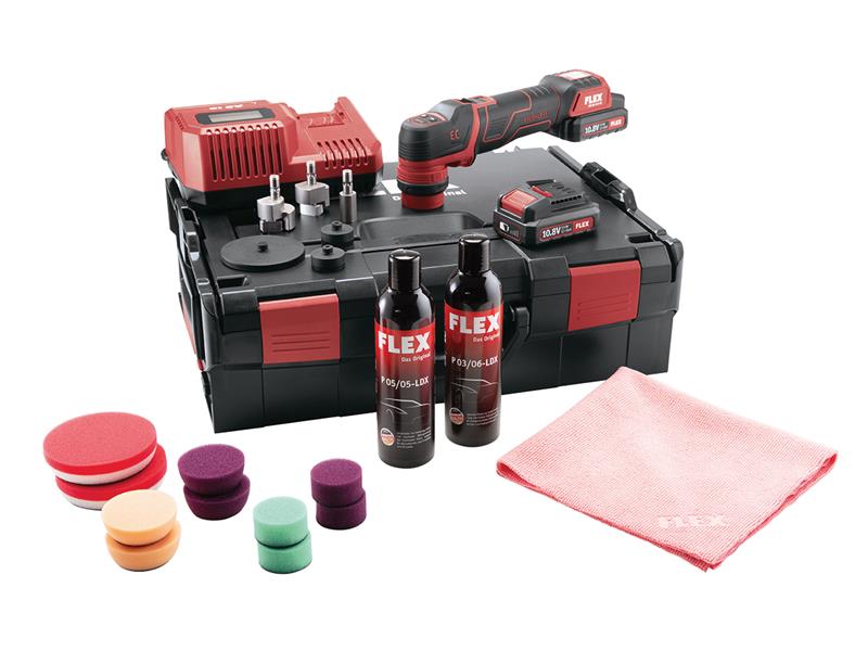 FlexPowerTools 469476 PXE 80 10.8-EC/2.5 P Spot Polisher Set 10.8V 2 x 2.5Ah Li-ion