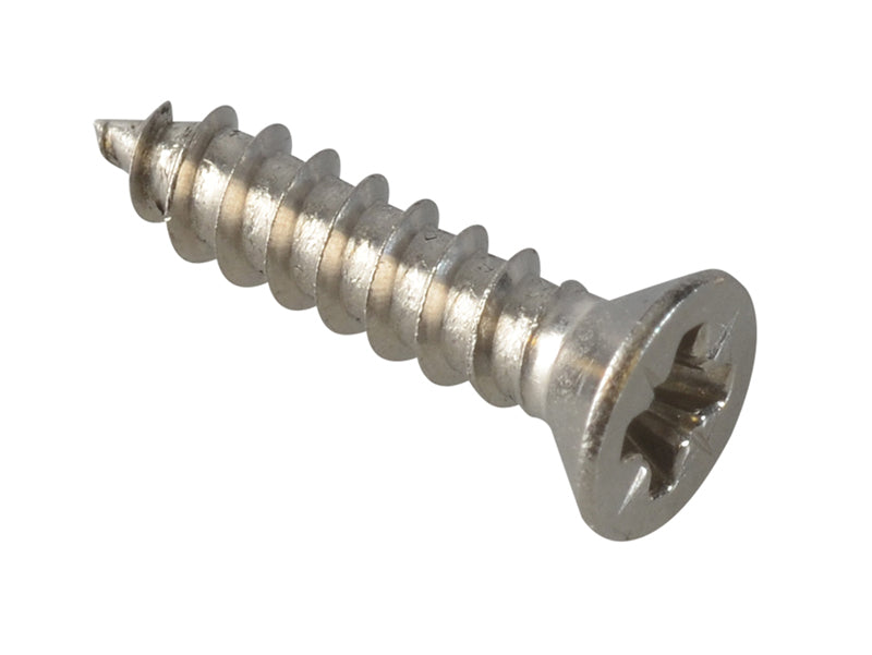 ForgeFix FPSTCSK124SS Self-Tapping Screw Pozi Compatible CSK A2 SS 1/2in x 4 ForgePack 60
