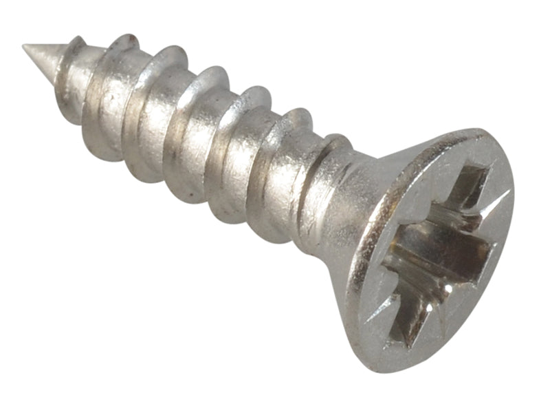 ForgeFix FPSTCSK126SS Self-Tapping Screw Pozi Compatible CSK A2 SS 1/2in x 6 ForgePack 40