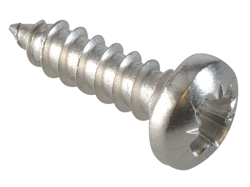 ForgeFix FPSTPP126SS Self-Tapping Screw Pozi Compatible Pan A2 SS 1/2in x 6 ForgePack 60