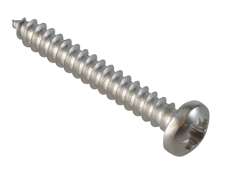 ForgeFix FPSTPP16SS Self-Tapping Screw Pozi Compatible Pan A2 SS 1in x 6 ForgePack 30