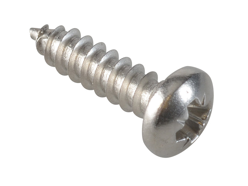 ForgeFix FPSTPP588SS Self-Tapping Screw Pozi Compatible Pan A2 SS 5/8in x 8 ForgePack 35