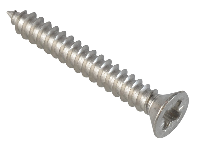 ForgeFix FPSTPP1148SS Self-Tapping Screw Pozi Compatible Pan A2 SS 1.1/4in x 8 ForgePack 20