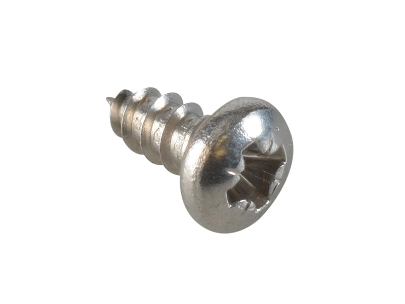ForgeFix FPSTPP144SS Self-Tapping Screw Pozi Compatible Pan A2 SS 1/4in x 4 ForgePack 80