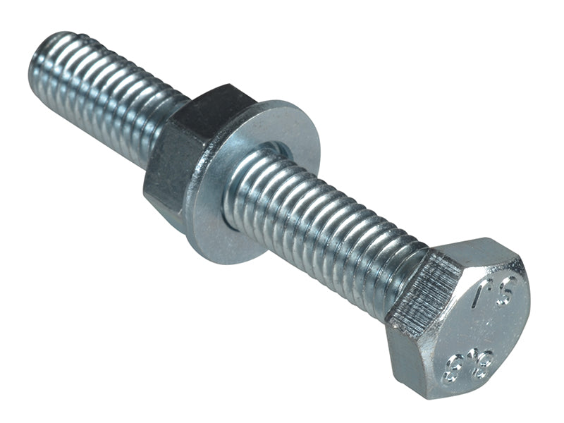 ForgeFix FPHBN850 High Tensile Set Screw ZP M8 x 50mm Forge Pack 4