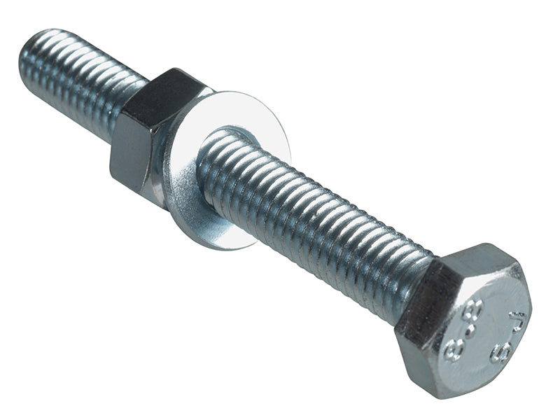 ForgeFix FPHBN860 High Tensile Set Screw ZP M8 x 60mm Forge Pack 4