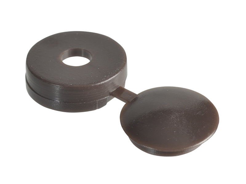 ForgeFix FPHCC1 Hinged Cover Caps Dark Brown No.6-8 Forge Pack 20