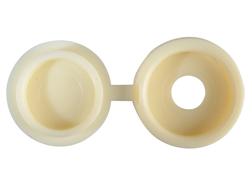 ForgeFix FPHCC3 Hinged Cover Caps Cream No.6-8 Forge Pack 20