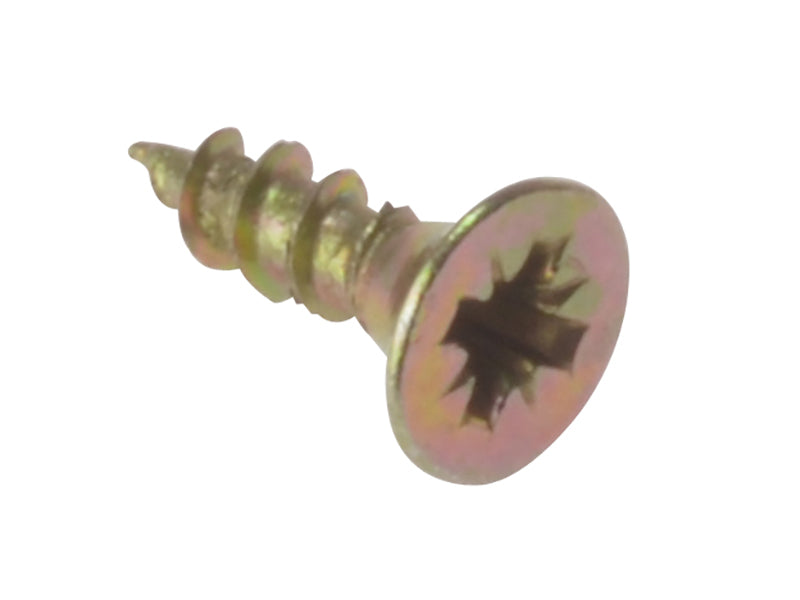 ForgeFix FPMPS310Y Multi-Purpose Pozi Compatible Screw CSK ST ZYP 3.0 x 10mm Forge Pack 80