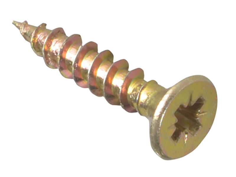 ForgeFix FPMPS316Y Multi-Purpose Pozi Compatible Screw CSK ST ZYP 3.0 x 16mm Forge Pack 50