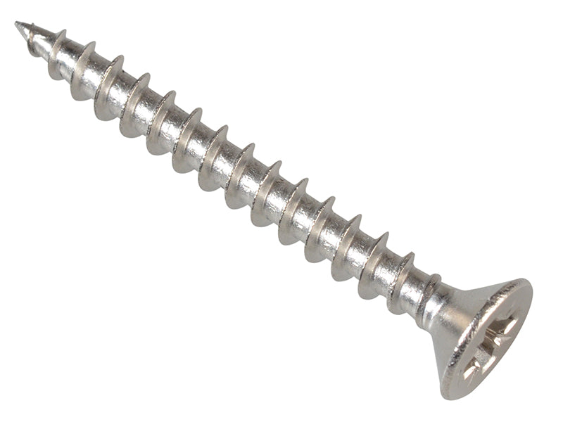 ForgeFix FPMPS3530SS Multi-Purpose Pozi Compatible Screw CSK ST S/Steel 3.5 x 30mm Forge Pack 30