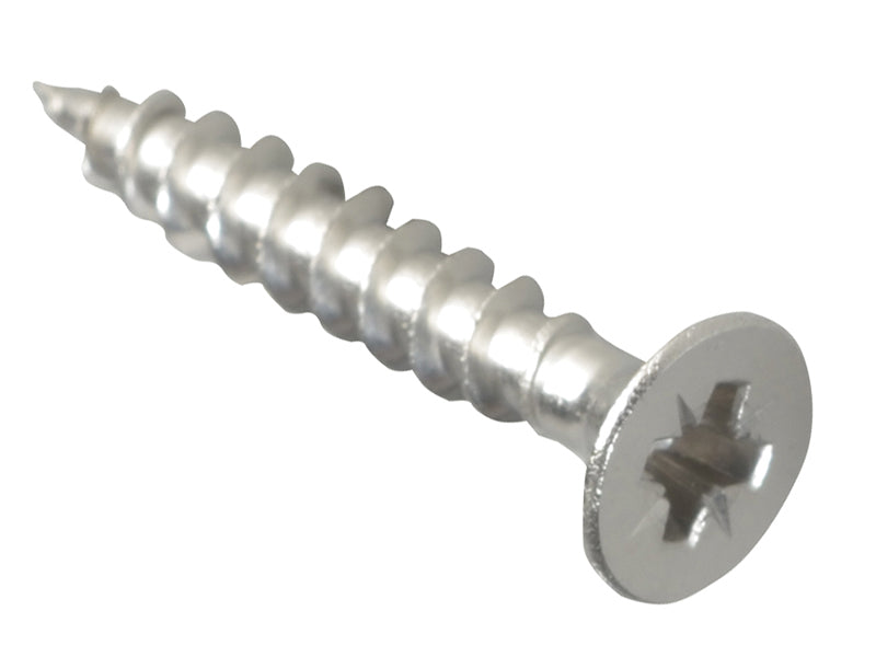 ForgeFix FPMPS425SS Multi-Purpose Pozi Compatible Screw CSK ST S/Steel 4.0 x 25mm Forge Pack 35