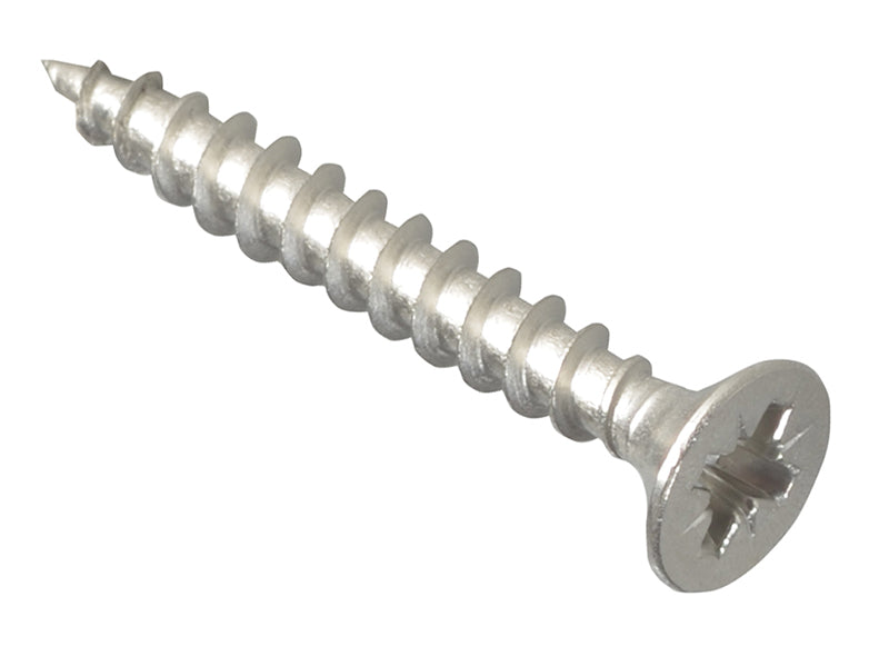 ForgeFix FPMPS430SS Multi-Purpose Pozi Compatible Screw CSK ST S/Steel 4.0 x 30mm Forge Pack 30