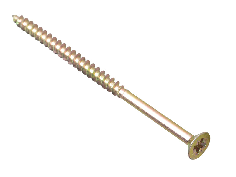 ForgeFix FPMPS470Y Multi-Purpose Pozi Compatible Screw CSK ST ZYP 4.0 x 70mm Forge Pack 12