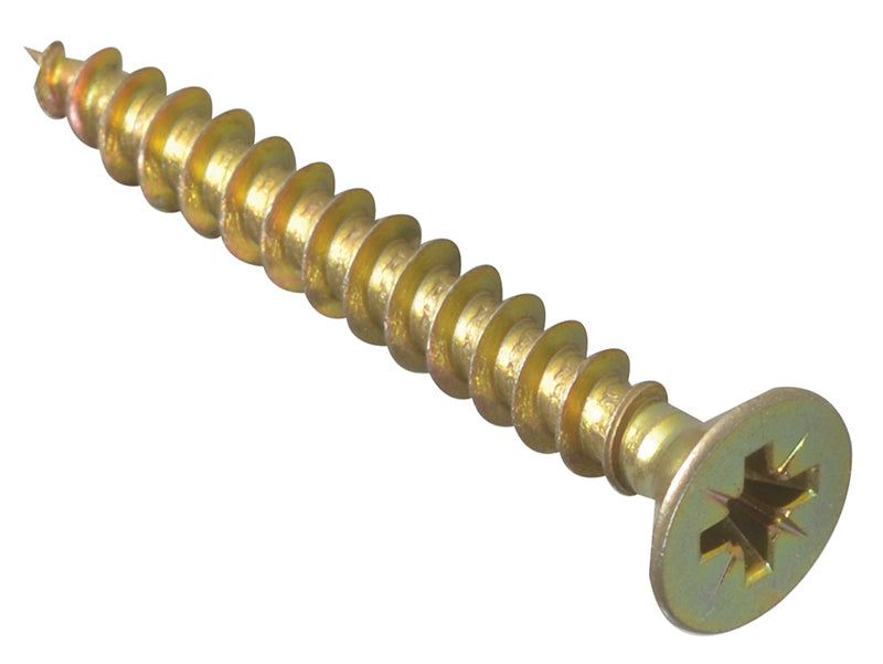 ForgeFix FPMPS540Y Multi-Purpose Pozi Compatible Screw CSK ST ZYP 5.0 x 40mm Forge Pack 15