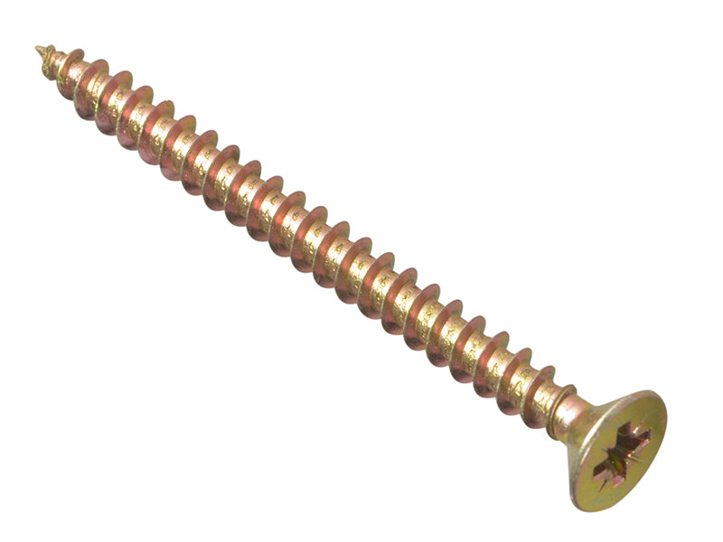 ForgeFix FPMPS560Y Multi-Purpose Pozi Compatible Screw CSK ST ZYP 5.0 x 60mm Forge Pack 10