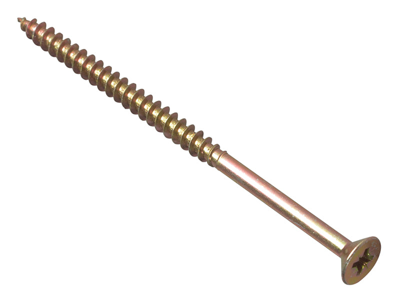 ForgeFix FPMPS590Y Multi-Purpose Pozi Compatible Screw CSK ST ZYP 5.0 x 90mm Forge Pack 8