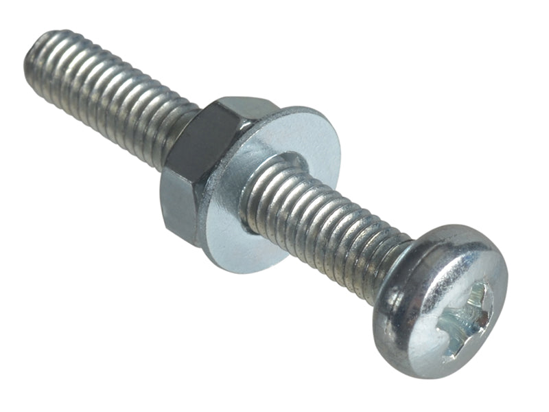 ForgeFix FPMSPH320 Machine Screw Pozi Compatible Pan Head ZP M3 x 20mm Forge Pack 20
