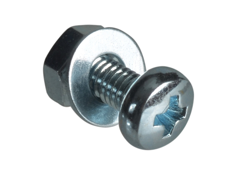 ForgeFix FPMSPH38 Machine Screw Pozi Compatible Pan Head ZP M3 x 8mm Forge Pack 30