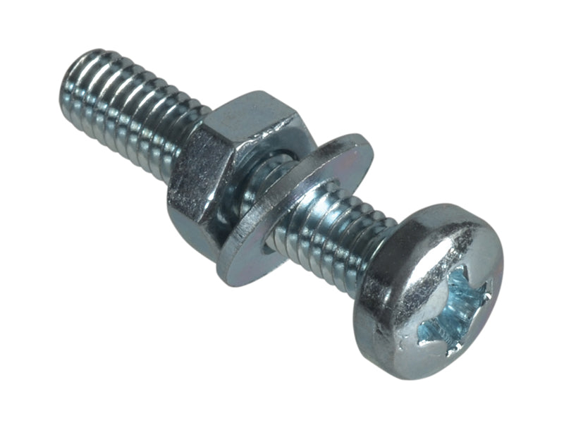 ForgeFix FPMSPH420 Machine Screw Pozi Compatible Pan Head ZP M4 x 20mm Forge Pack 18