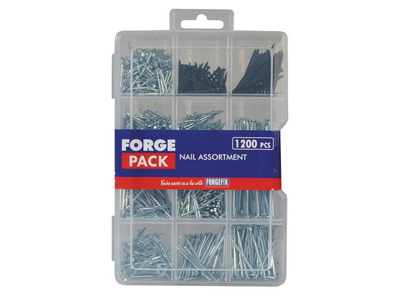 ForgeFix FPNLSET Assorted Nail Kit ForgePack 1200 Piece