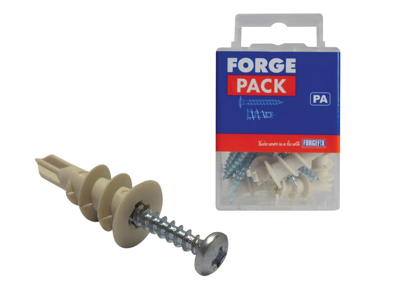 ForgeFix FPNSP421 Cavity Wall Nylon Speed Plug 4.5 x 35mm ForgePack 10