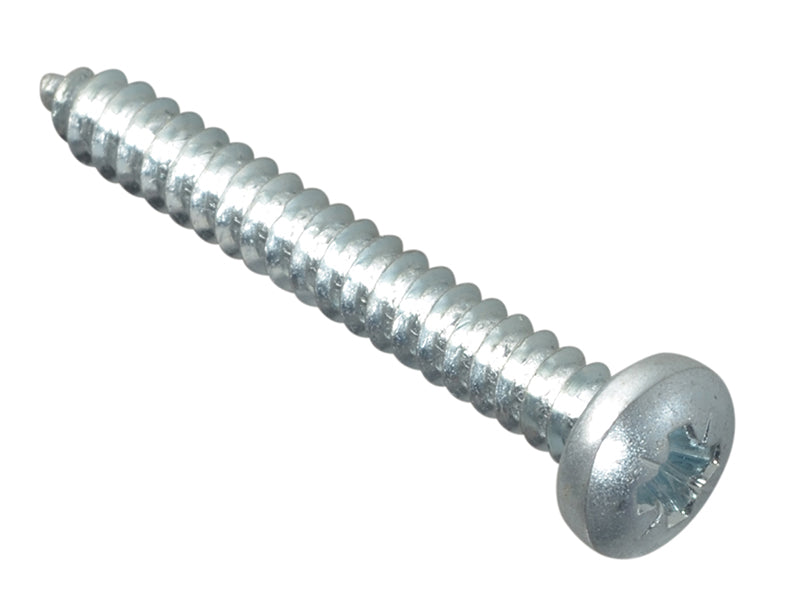 ForgeFix FPSTPP11210ZP Self-Tapping Screw Pozi Compatible Pan Head ZP 1.1/2in x 10 ForgePack 10