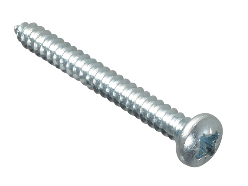 ForgeFix FPSTPP1128ZP Self-Tapping Screw Pozi Compatible Pan Head ZP 1.1/2in x 8 ForgePack 15