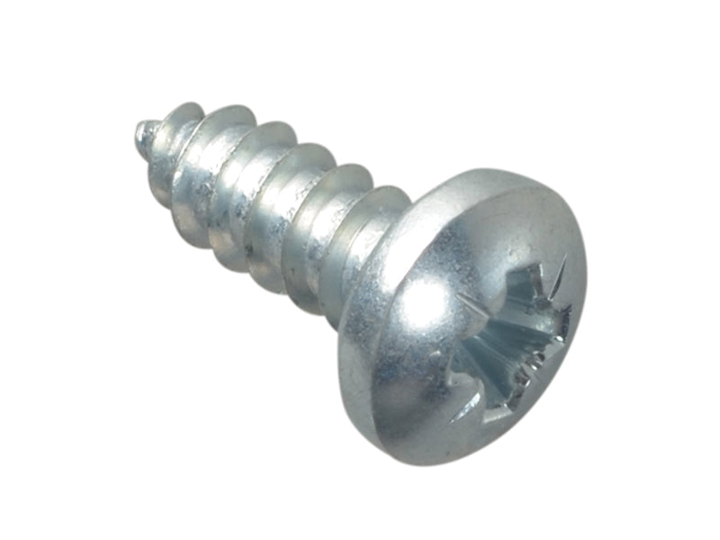 ForgeFix FPSTPP1210ZP Self-Tapping Screw Pozi Compatible Pan Head ZP 1/2in x 10 ForgePack 25