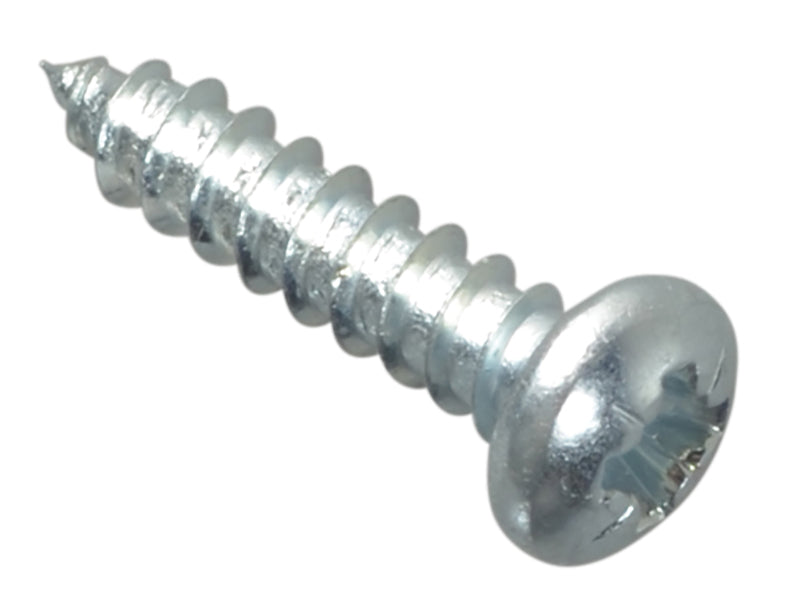 ForgeFix FPSTPP124ZP Self-Tapping Screw Pozi Compatible Pan Head ZP 1/2in x 4 ForgePack 60