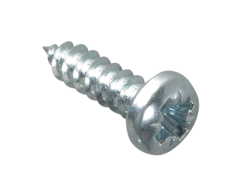 ForgeFix FPSTPP126ZP Self-Tapping Screw Pozi Compatible Pan Head ZP 1/2in x 6 ForgePack 60