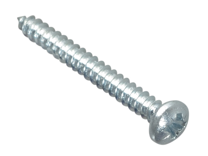 ForgeFix FPSTPP14ZP Self-Tapping Screw Pozi Compatible Pan Head ZP 1in x 4 ForgePack 40