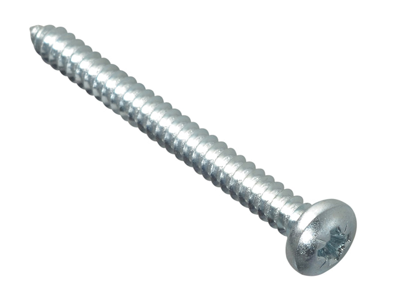 ForgeFix FPSTPP210ZP Self-Tapping Screw Pozi Compatible Pan Head ZP 2in x 10 ForgePack 8