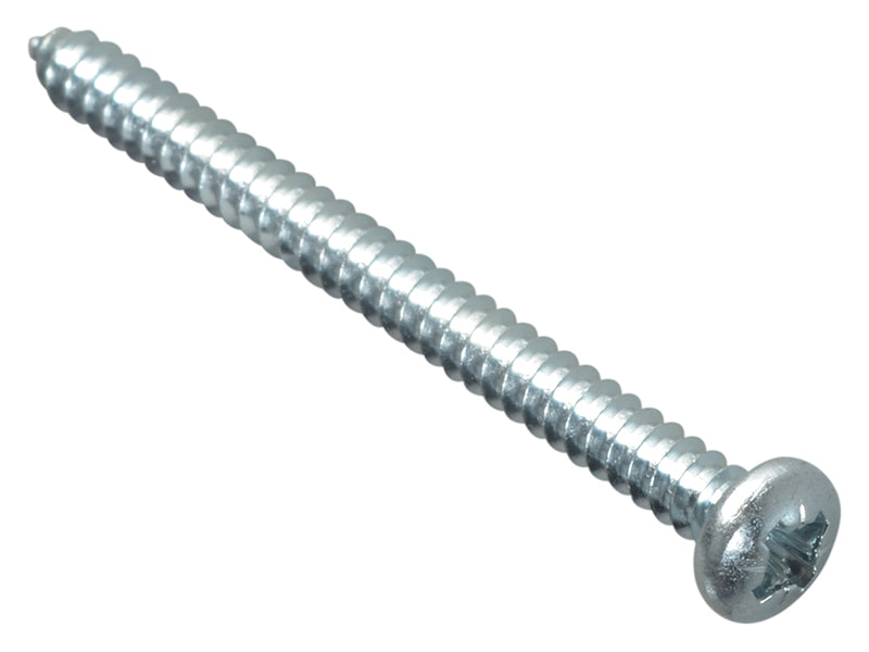 ForgeFix FPSTPP28ZP Self-Tapping Screw Pozi Compatible Pan Head ZP 2in x 8 ForgePack 12