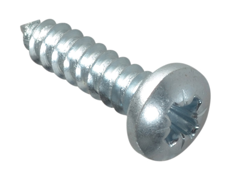 ForgeFix FPSTPP3410ZP Self-Tapping Screw Pozi Compatible Pan Head ZP 3/4in x 10 ForgePack 20