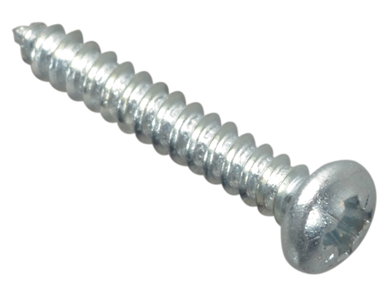 ForgeFix FPSTPP344ZP Self-Tapping Screw Pozi Compatible Pan Head ZP 3/4in x 4 ForgePack 50